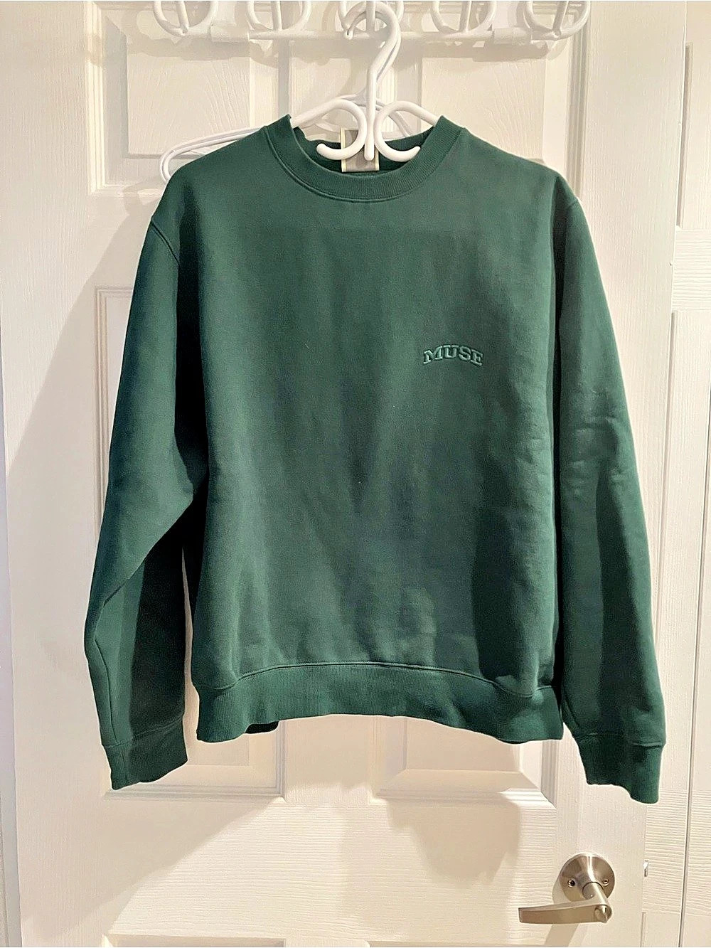 CBM Embroidered Logo heavyweightSweatshirt in Green